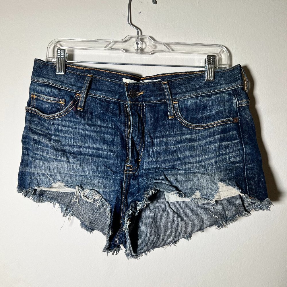 Abercrombie and Fitch Distressed Denim Shorts